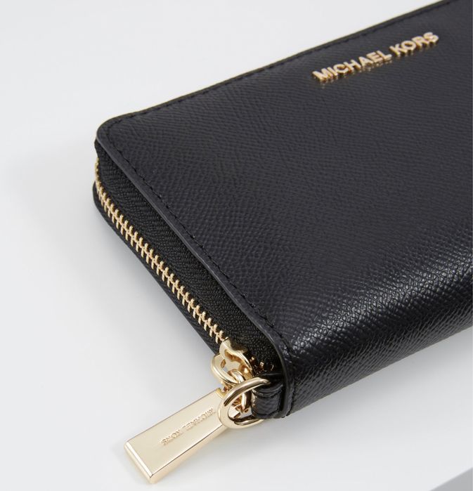 Nowy czarny Portfel Michael Kors jet set