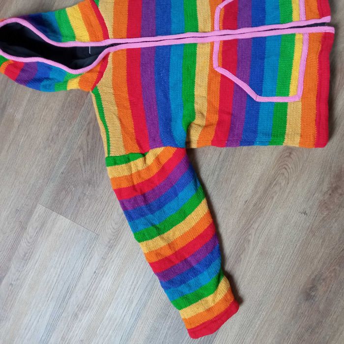 Damska Bluza Wełniana Z Kapturem LGBT Tęczowa / Kolorowa rozmiar M