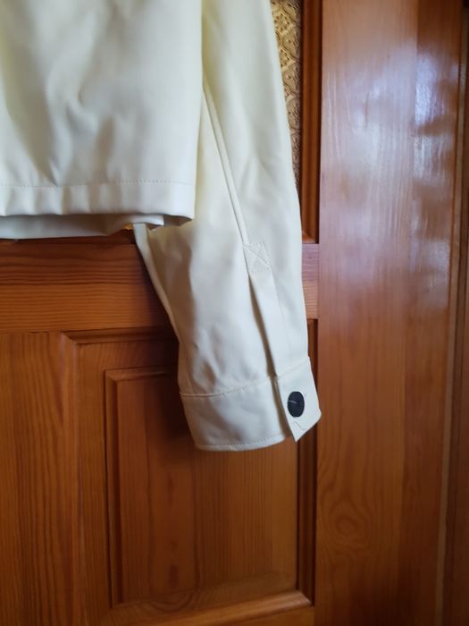 Kurtka ekoskóra ecru kremowy na sukienkę 42XL