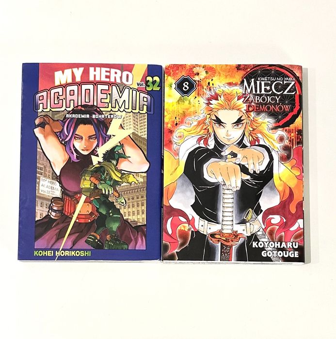 Zestaw nowych książek Manga My Hero Academia 32 +Miecz Zabójcy Demonów