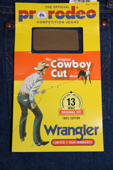 WRANGLER 13 MWZ джинсы оригинал из США