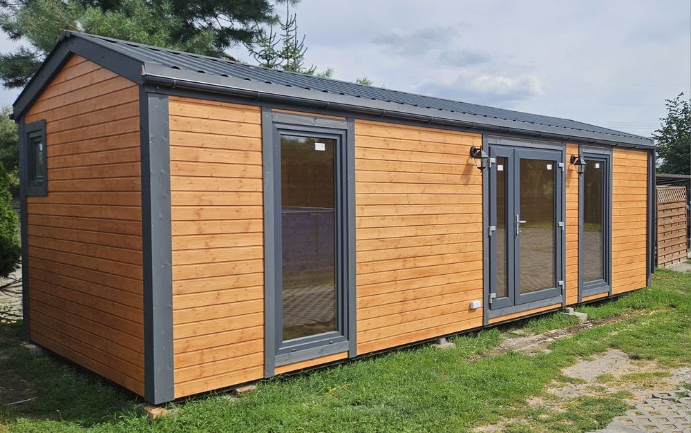 Domek 8x3.2 całoroczny drewniany mobilny SZYBKA REALIZACJA
