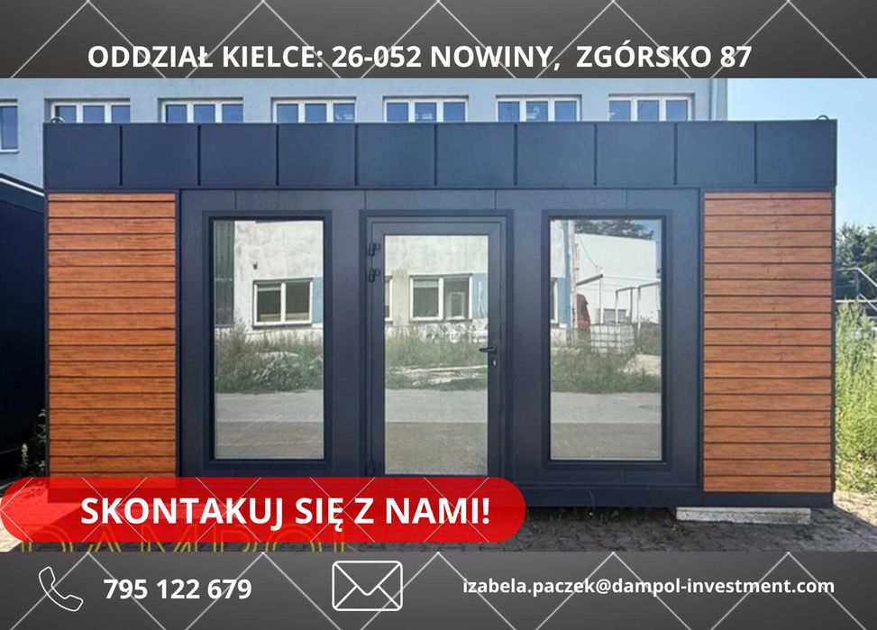 Pawilon/Kontener Handlowy Biurowy 6x3 całoroczny