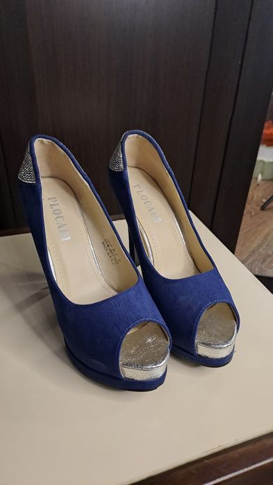 Туфлі сині жіночі