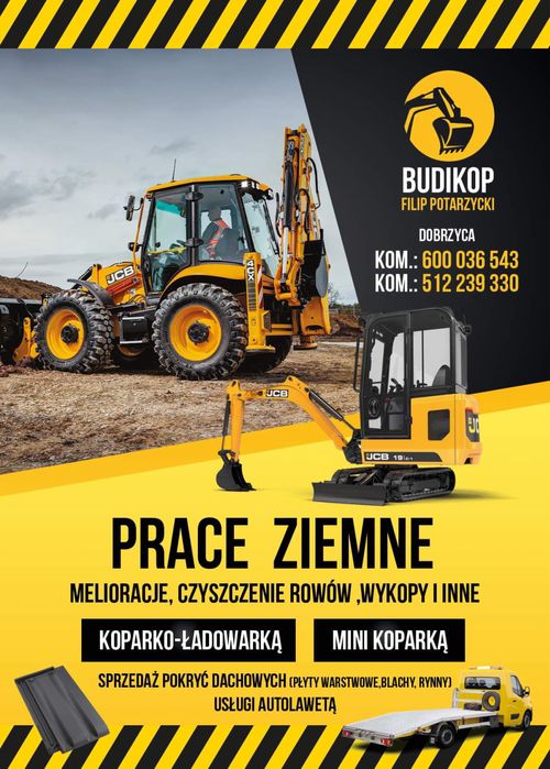 Uslugi melioracyjne koparkami