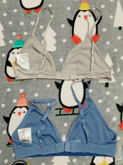 Zestaw miękkich staników, biustonoszy h&m weekday rozmiar S