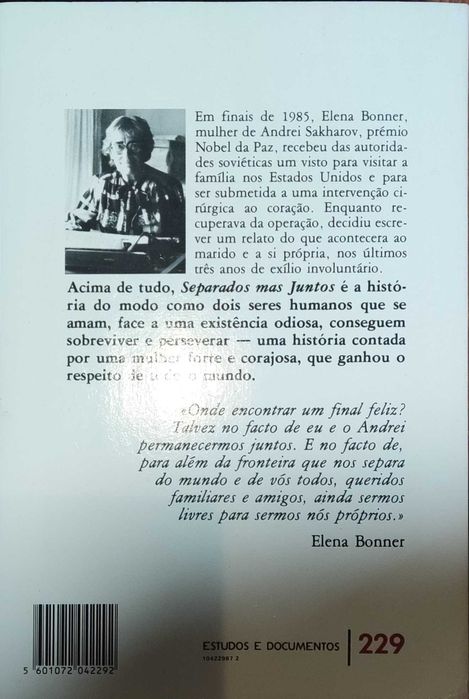 Livro "SEPARADOS MAS JUNTOS" de Elena Bonner