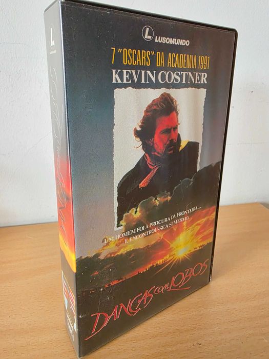 Filme em VHS "Danças com Lobos" com Kevin Costner