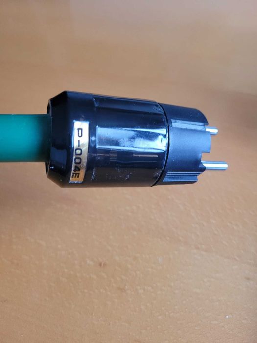 przewód zasilający HiFi "zielony" 2 m