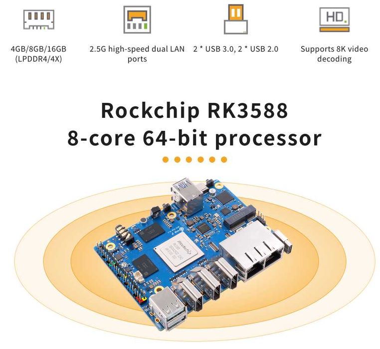 Orange Pi 5 Plus, 16 Gb