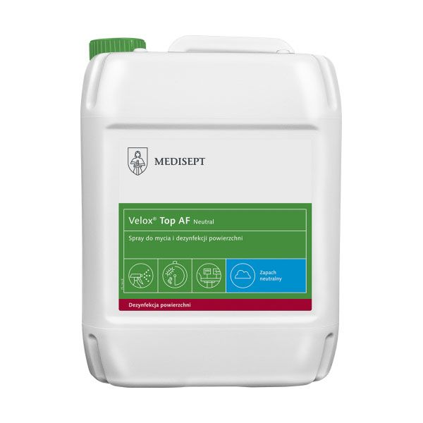 Preparat Do Dezynfekcji I Mycia Medisept Velox TOP AF Neutral 5L Uniwersalny Do Czyszczenia Powierzchni Kuchni Łazienki Biura