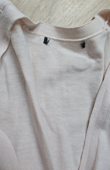 lekki kardigan pudrowy róż