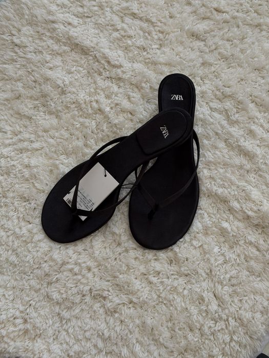 Вєтнамки zara на каблучку 38 розмір