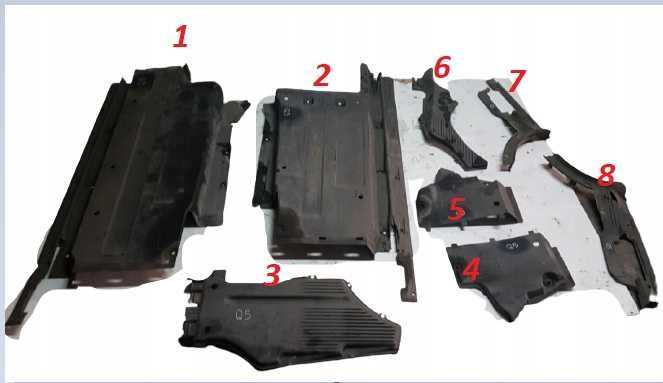 Защита захист Audi Q5 09-16 ауди ку 5 комплект и по частям Зашчіта