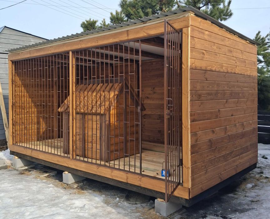 Вольєр для собаки 5м х 2,5м + утеплена будка.В наявності скоро.