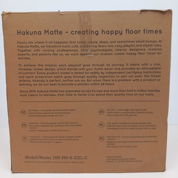 Hakuna Matte Duża Mata piankowa dla Niemowląt 1,8x1,2m XXL KONFETTI