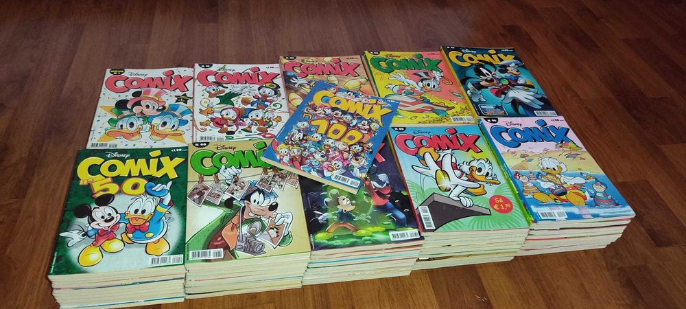 Coleção Comix, completa com os 100 volumes e ainda 2 edições especiais