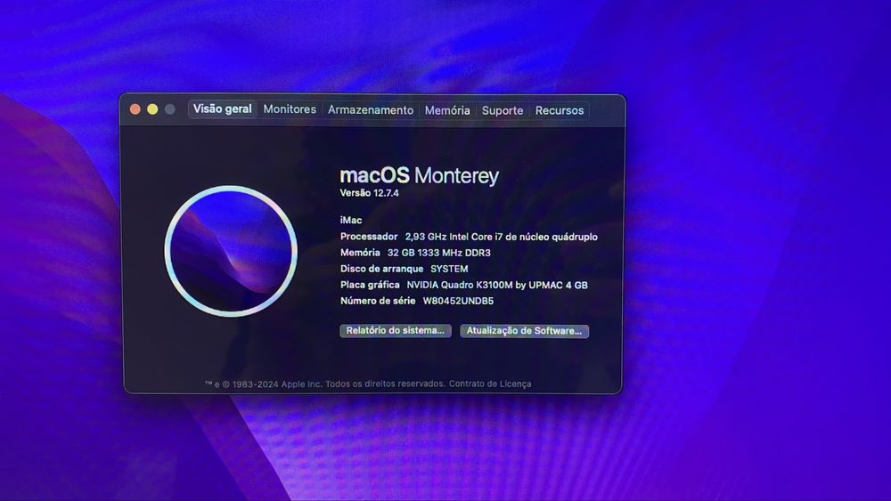 iMac 27" mid 2010 32gb RAM 2Tb + SSD 256