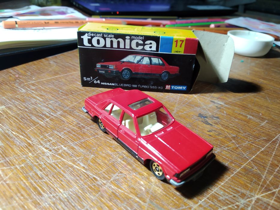 Tomica - Nissan Bluebird 1800 turbo sss-xg - made in Japan