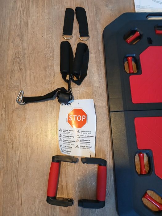 Stacja, deska do ćwiczeń fitness, pilates, pompki