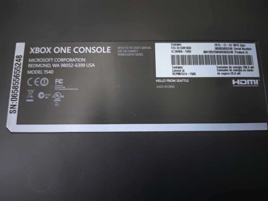 Xbox One Fat 500 Gb + 5 GIER