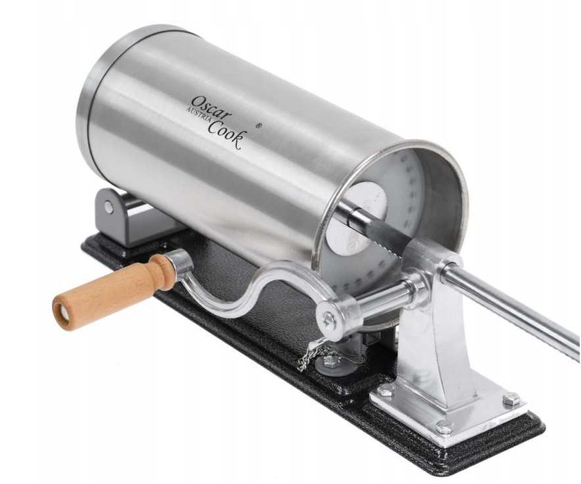 4 lejki + NADZIEWARKA do Kiełbas Wędlin MASZYNKA Szpryca POZIOMA Nowa