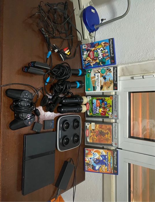Pack Completo PlayStation 2 + Jogos + Acessórios Pronto a Jogar!