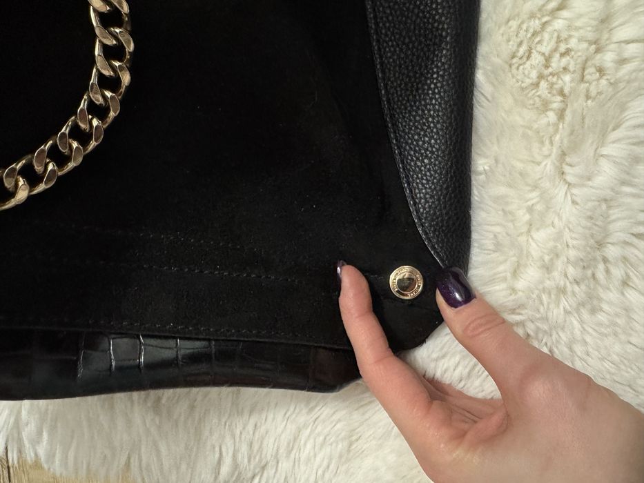 Torebka czarna shopper River Island