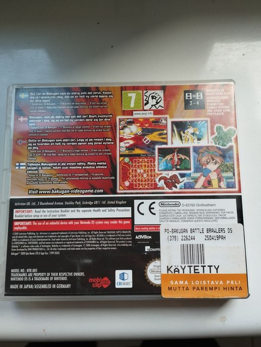 Gra na Nintendo DS Bakugan Battle Brawlers