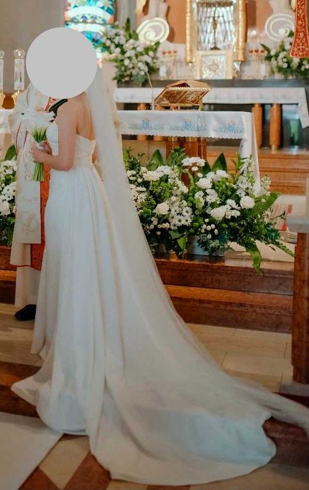 Suknia ślubna Herm's Bridal Graziano z dopinanym trenem