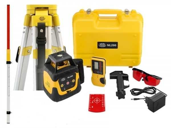 Niwelator laserowy laser krzyżowy detektor statyw łata Wypożyczę