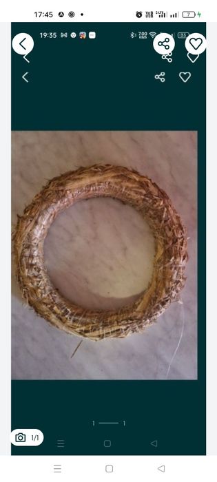 Wianki słomiane 8 sztuk 40 cm