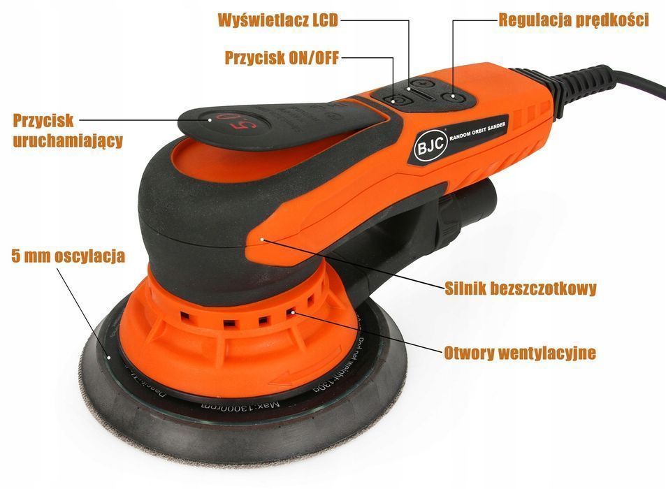 Szlifierka Mimośrodowa Oscylacyjna 150 Bjc 2 Dyski