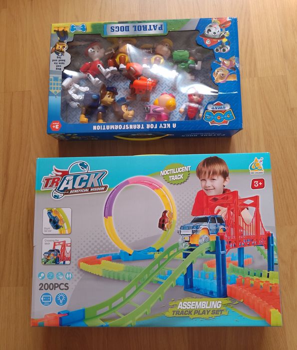 Щенячий патруль, футбол, Paw Patrol, трюкова машинка, гнучкий трек, конструктор