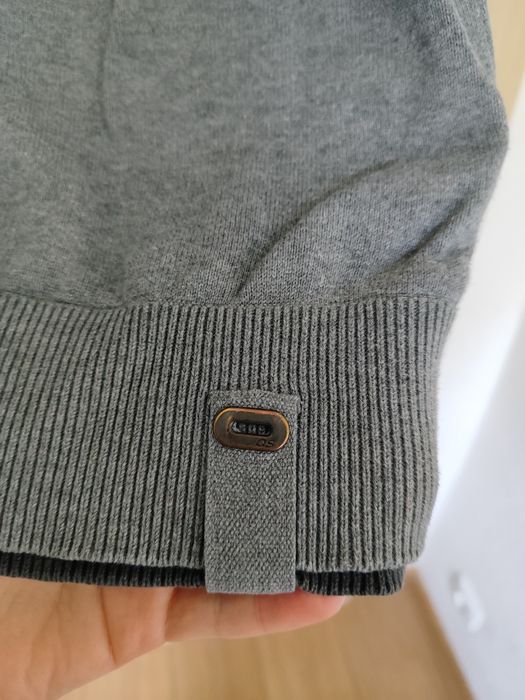 QS piękny męski sweter sweterek szary grafit rozmiar XXL
