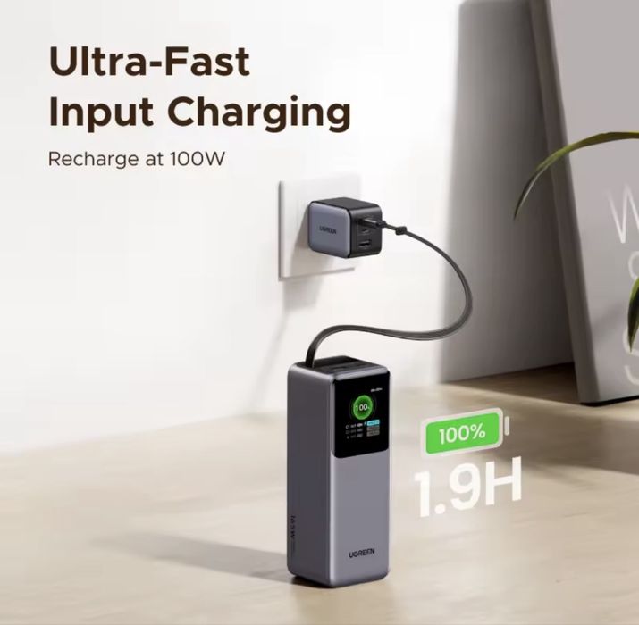 Power Bank Ugreen Nexode 165W 20000mah TFT Original Новые