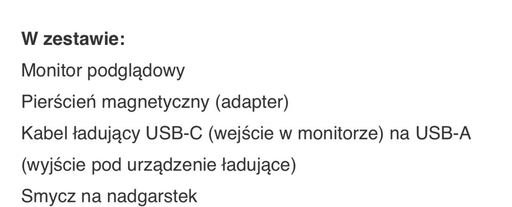 Monitor selfie TELESIN P5-RMT-07