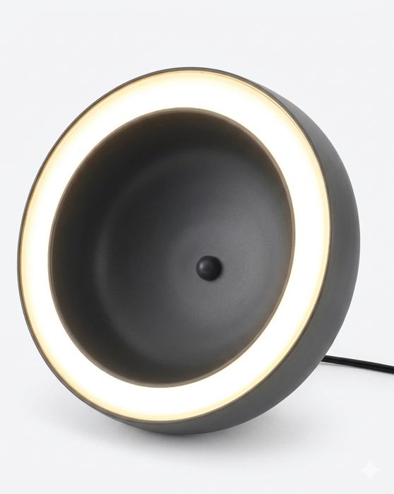 Lampa wisząca LED Alva oval dark grey Westwing