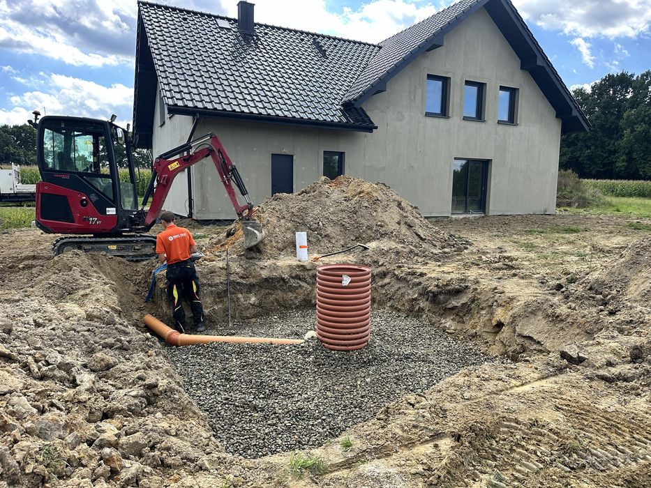 Usługi instalacyjne roboty ziemne przyłącza wod kan przeciski kretem