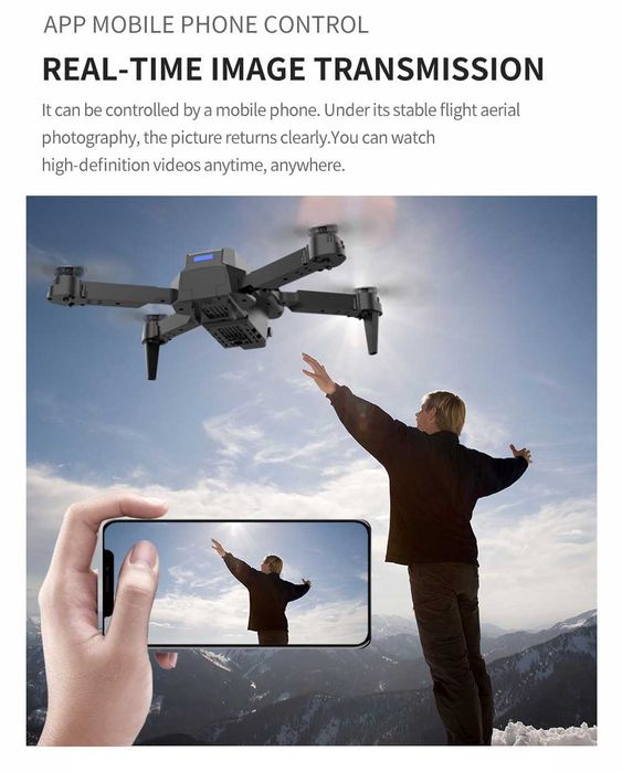Drone Quadricóptero Wi-Fi E88 Pro