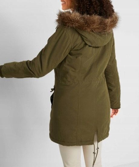 B.P.C parka khaki z futerkiem damska r.36