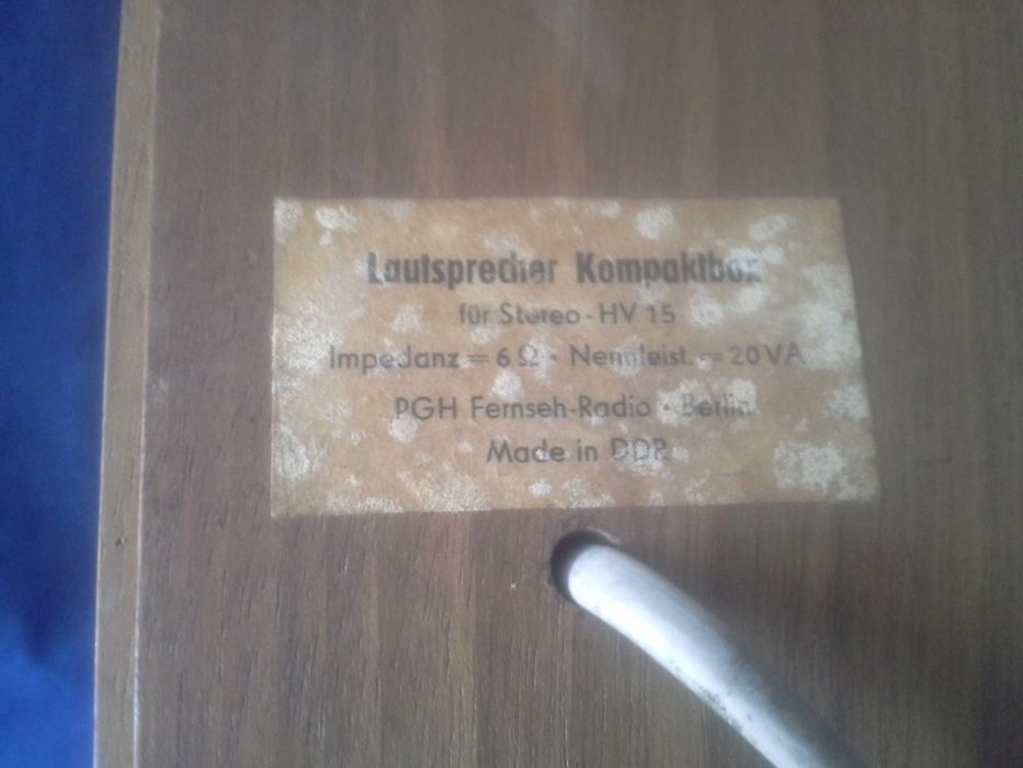 Kolumna głosnik do starego radia zabytkowa Lautsprecher Kompaktbox