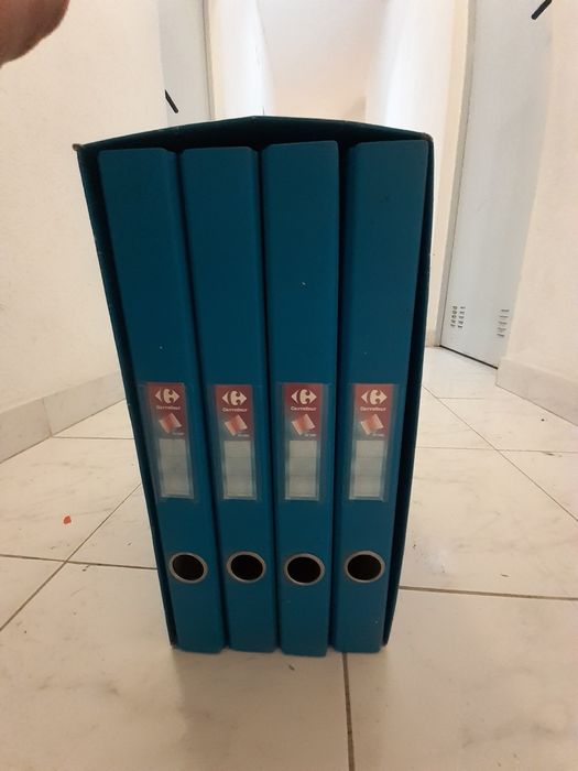 Conjunto de 4 × arquivadores/docier com caixa de alojamento como novo*