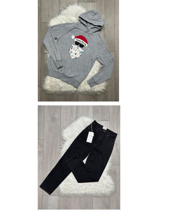 Zestaw komplet dla dziewczynki Bluza Jeansy 152 nowe z metka