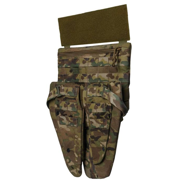 Модульний балістичний фартух для захисту паху 1 класу ДСТУ. Мультикам.