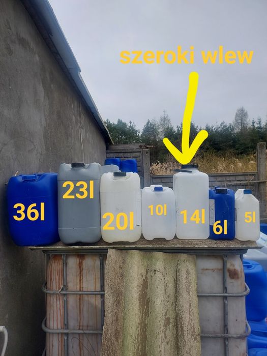 Bańka kanister pojemnik 20-30litrów i inne pojemności