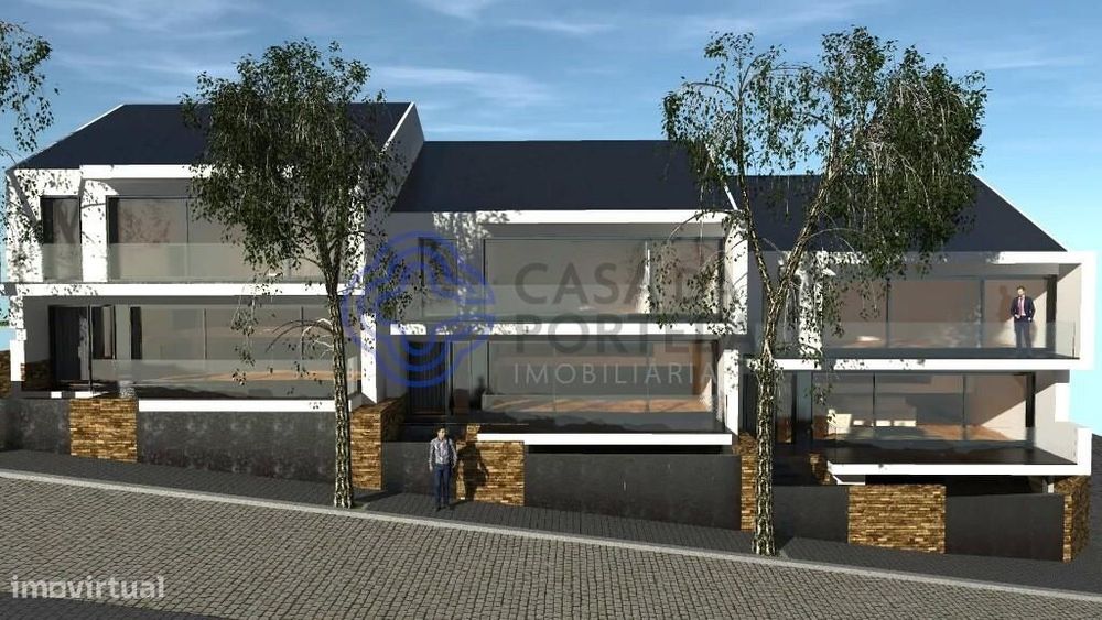 Terreno com projecto de arquitectura aprovado do tipo V3 localizado em