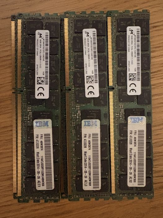 Kit 96GB Memória RAM Server (6x 16GB) Micron DDR3 ECC Registered 1600MHz (PC3L-12800R)