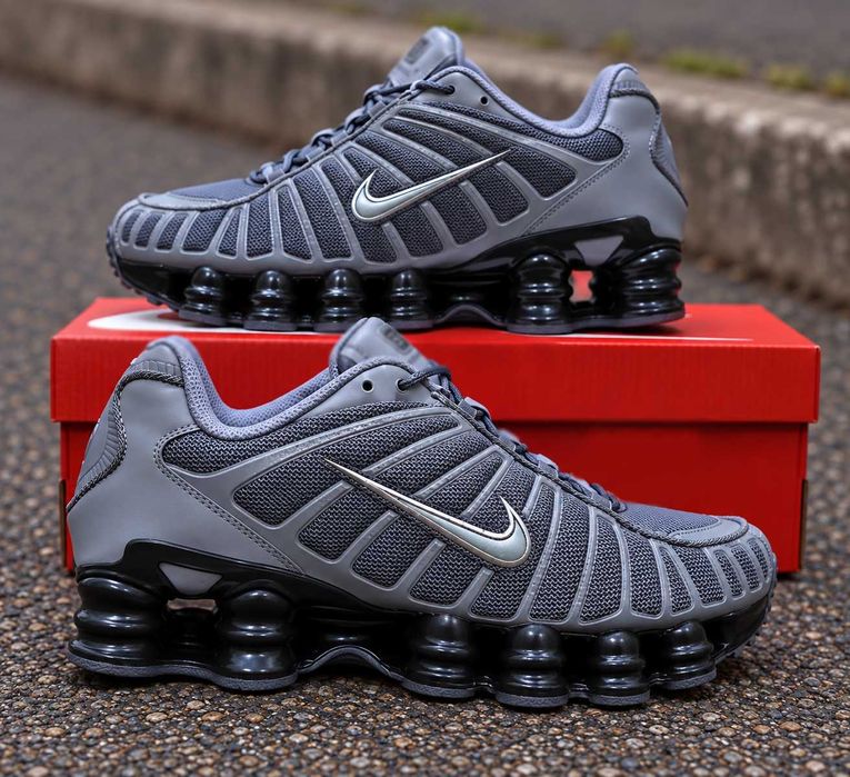(2420) Кросівки Nike Shox TL сірі з хакі (41-45) найк найки В'єтнам, осінь