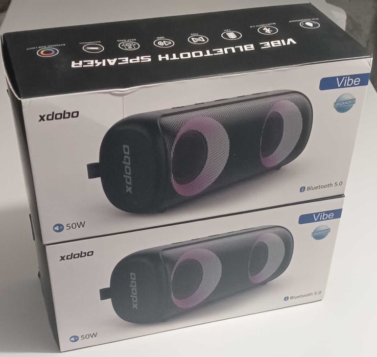2X Coluna Bluetooth RGB Xdobo 50W